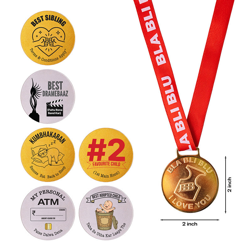 Siblings Medal + Stickers