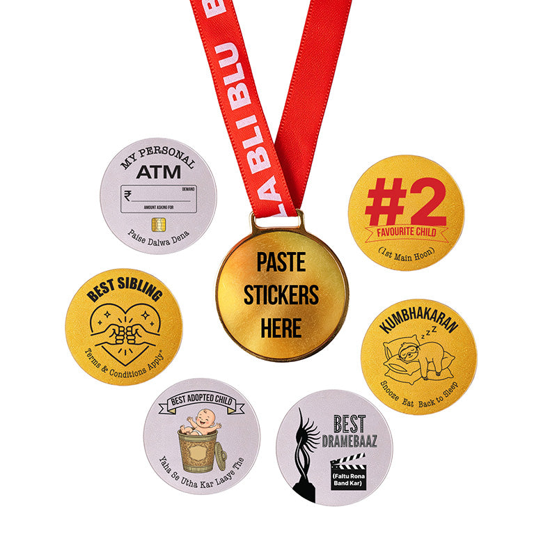 Siblings Medal + Stickers