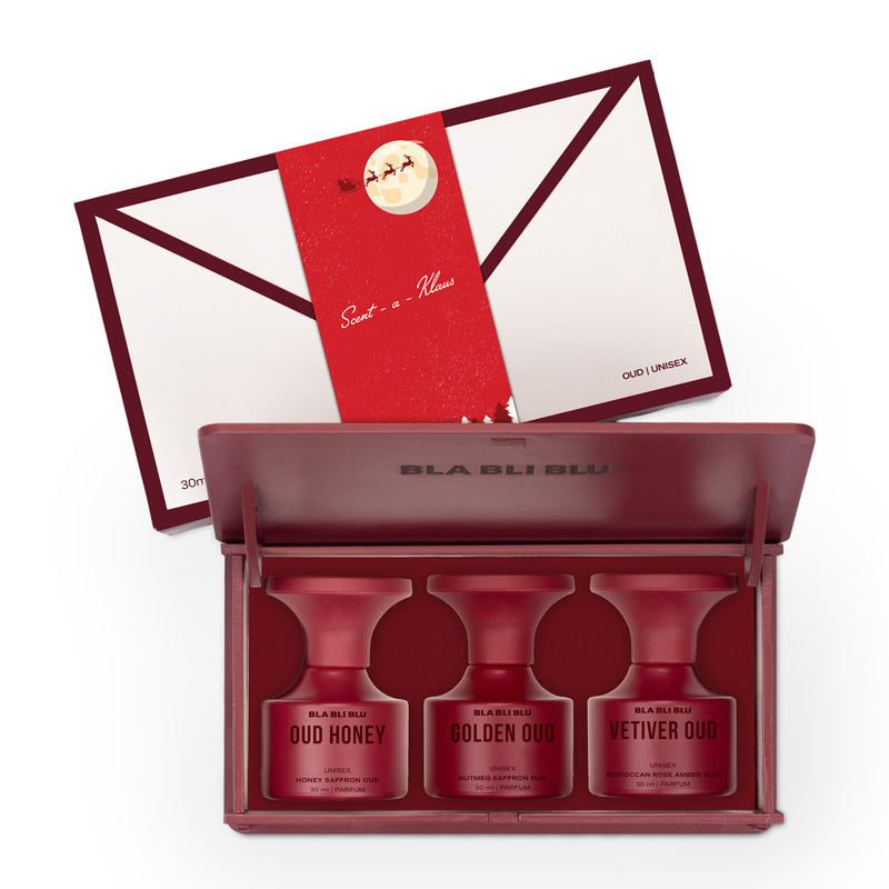 Oud Unisex Perfume Gift Set For Men & Women  - 3 x 30ml
