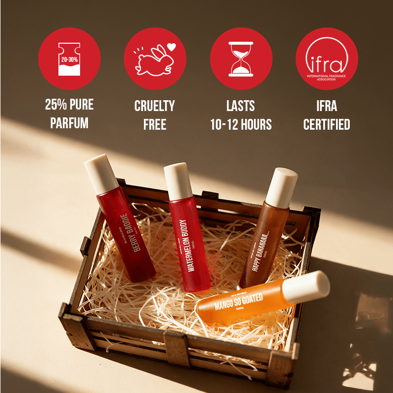 Gourmand Peti Perfume Gift Set For Men & Women  - 4 x 15 ml