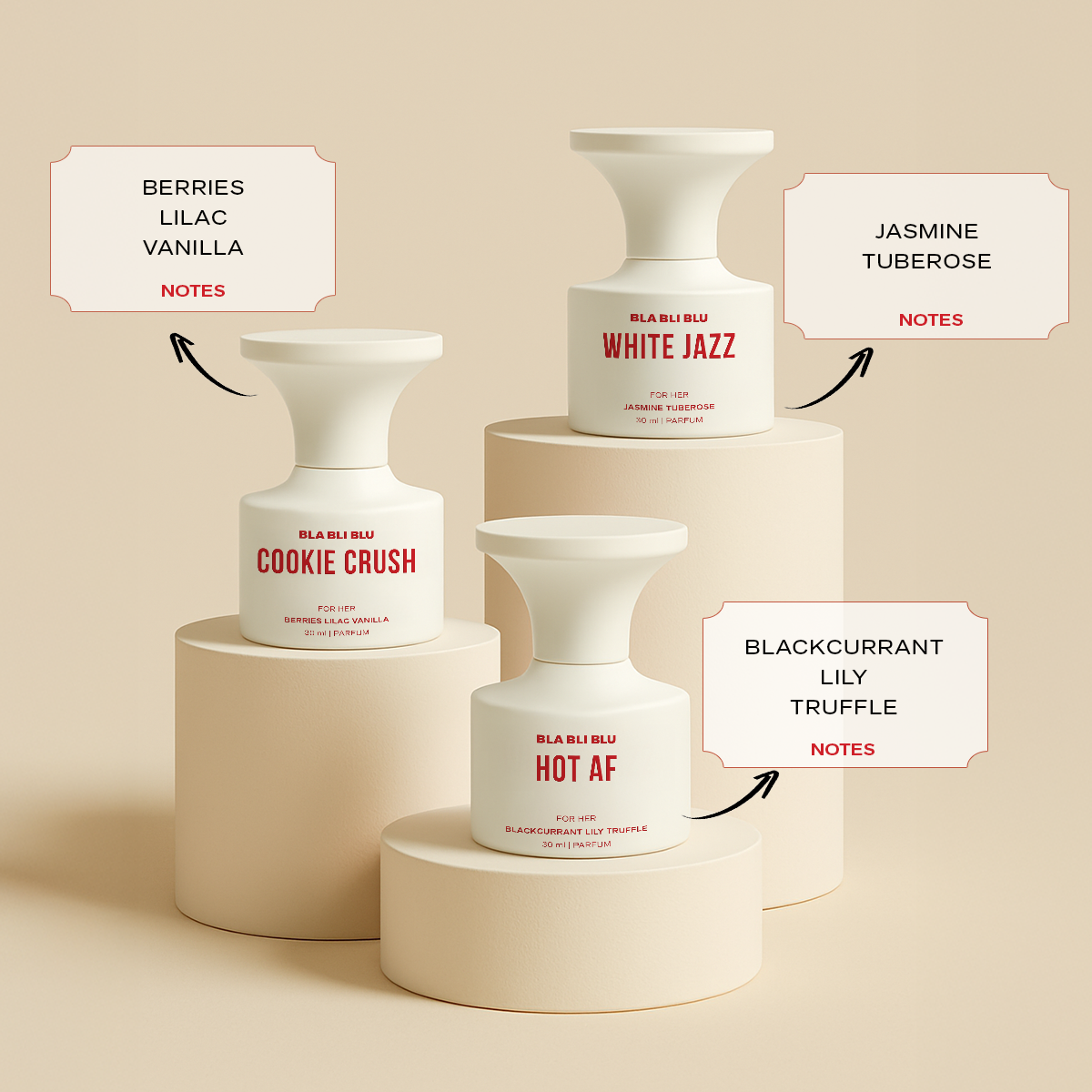 Bla Bli Blu Gift Set For Women - 3 x 30ml