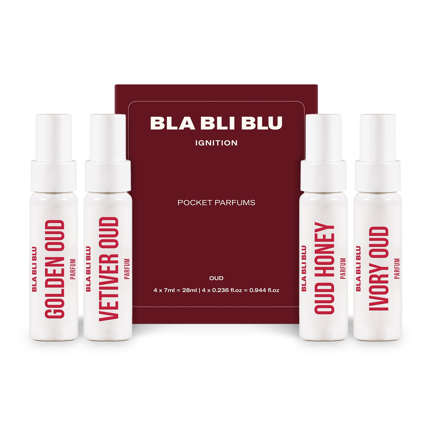 BLABLIBLU Travel Pack of 4 perfumes