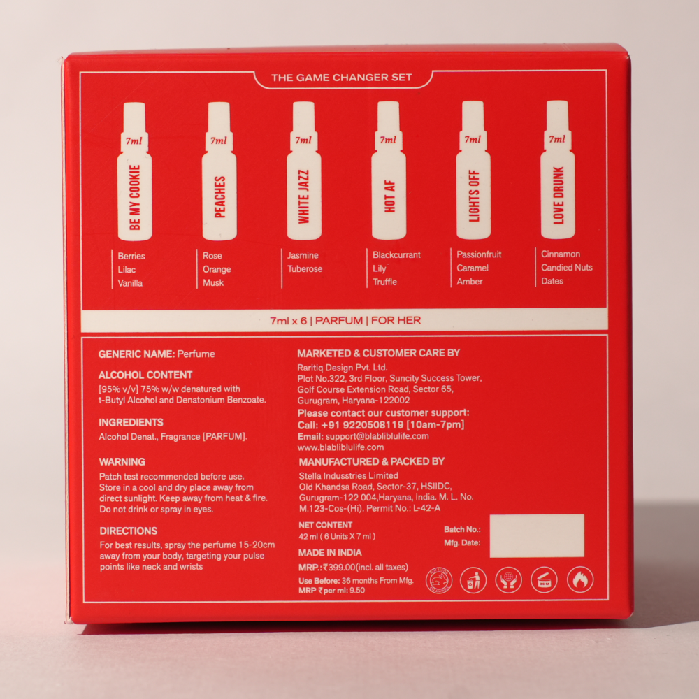 For Her- 7ml X 6 Parfums
