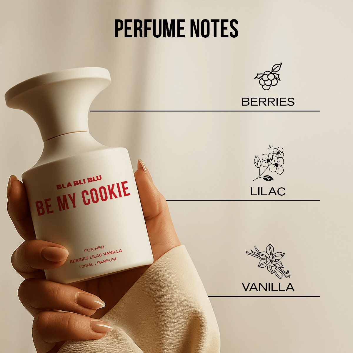 Vanilla Drop Stradivarius Vanilla Perfume Be My Cookie 100ml Long